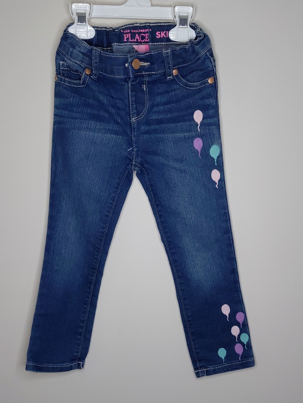 The Childrens Place Hand Painted Girls Jeans 4T